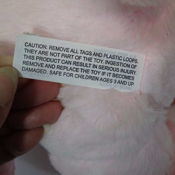 Petsmart Wish Soft Pink Plush Pig Squeaky Toy Christmas Bandana Stuffed Animal - Picture 9 of 10